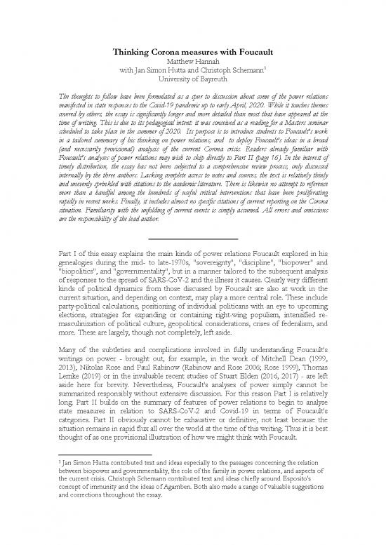 picture1_Measures Pdf 160278 | Thinking Corona Measures With Foucault