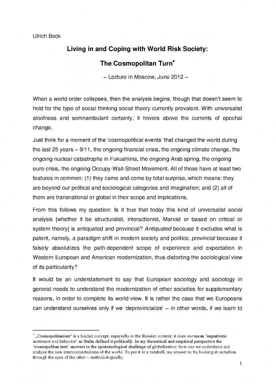 picture Society Pdf 160224 | Ulrich Beck Final Version Moscow