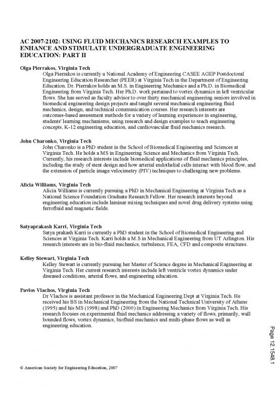 picture_Engineering Fluid Mechanics Pdf 158480 | Using Fluid Mechanics Research Examples To Enhance And Stimulate Undergraduate Engineering Education Part Ii