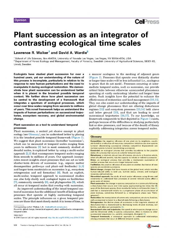 picture Ecology Pdf 160889 | Walker O Wardle, 2014 Tree