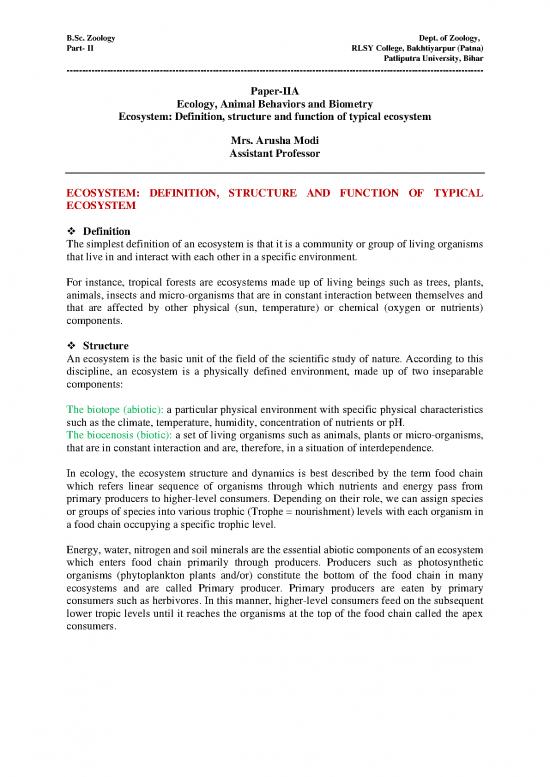 picture1_Ecology Pdf 160825 | Zoology Sc Part Ii Ecosystem Am
