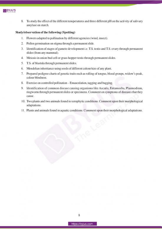 Ncert Class 12 Biology Syllabus 5743