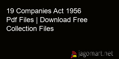 picture 19 Companies Act 1956 Pdf Files | Download Free Collection Files