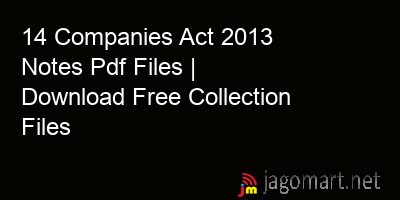 picture 14 Companies Act 2013 Notes Pdf Files | Download Free Collection Files