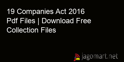 picture 19 Companies Act 2016 Pdf Files | Download Free Collection Files