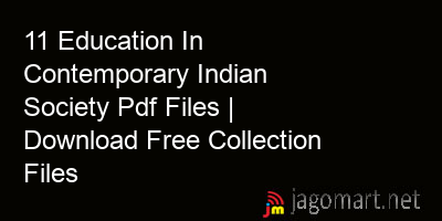 picture 11 Education In Contemporary Indian Society Pdf Files | Download Free Collection Files