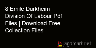 picture 8 Emile Durkheim Division Of Labour Pdf Files | Download Free Collection Files