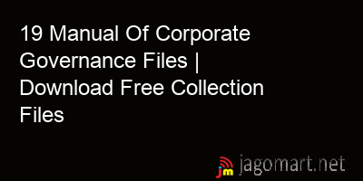 picture 19 Manual Of Corporate Governance Files | Download Free Collection Files