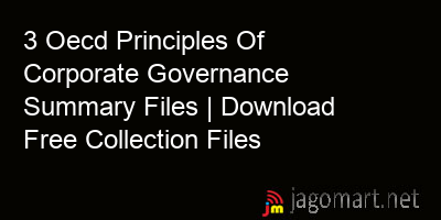 picture 3 Oecd Principles Of Corporate Governance Summary Files | Download Free Collection Files