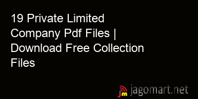 picture 19 Private Limited Company Pdf Files | Download Free Collection Files
