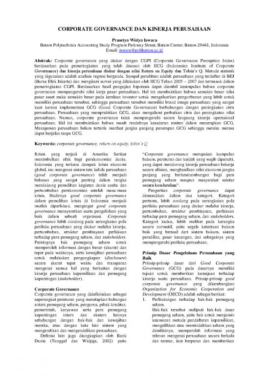 picture_Corporate Governance Pdf 161632 | 01 Prasetio Corporate Governance Dan Kinerja Perusahaan Artikel Ilmiah