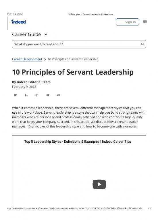 thesis on servant leadership pdf