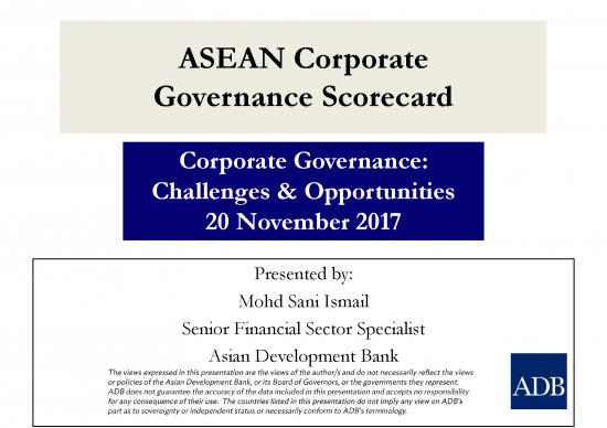 Corporate Governance Pdf 161498 | 201711 Asean Corporate Governance ...