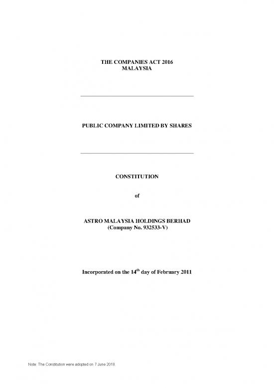 picture Companies Act 2016 Pdf 161387 | 3 Amh Constitution (latest)