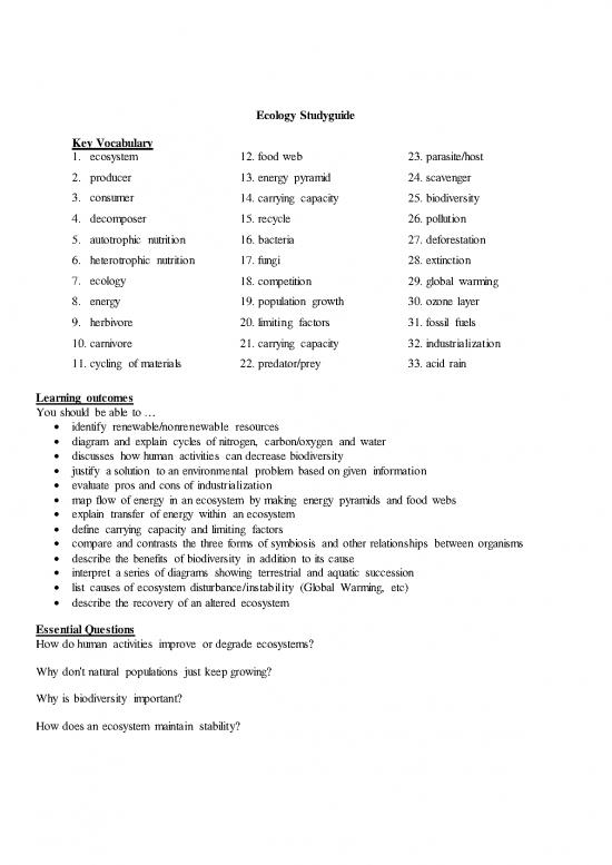picture_Answers Ecology Studyguide In Packet