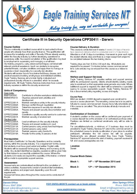 picture1_Lead Small Team Pdf 162995 | Certificate Iii So Course Flyer 300916 Darwin