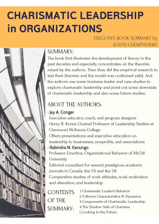 picture1_Leadership Pdf 163425 | Charismatic Leadership In Organizations   Conger