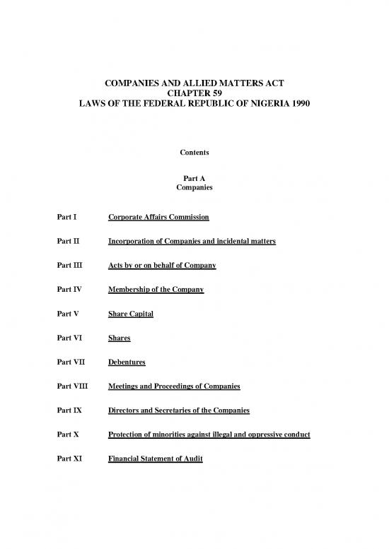 picture_Companies Act Pdf 162080 | Companies And Allied Matters Act