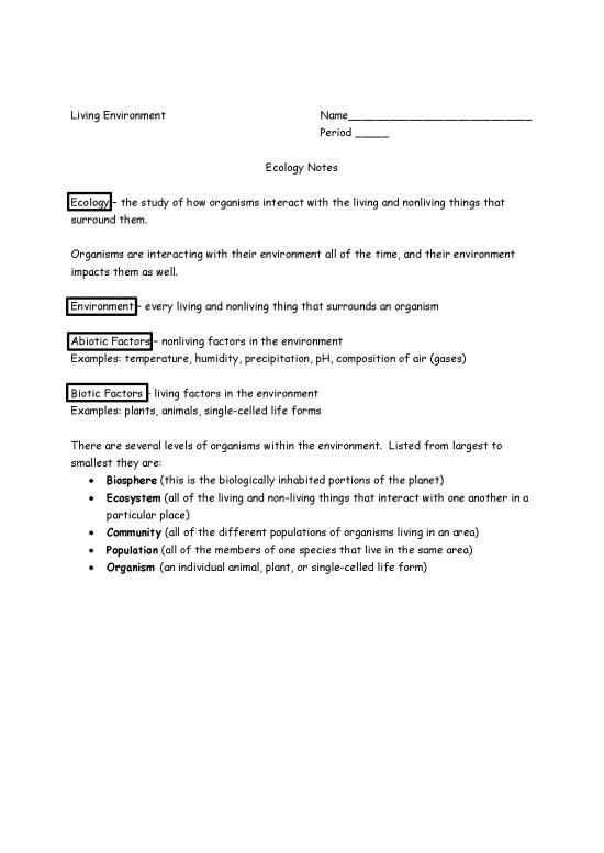 picture Ecology Pdf 161281 | Ecology Notes Filled In