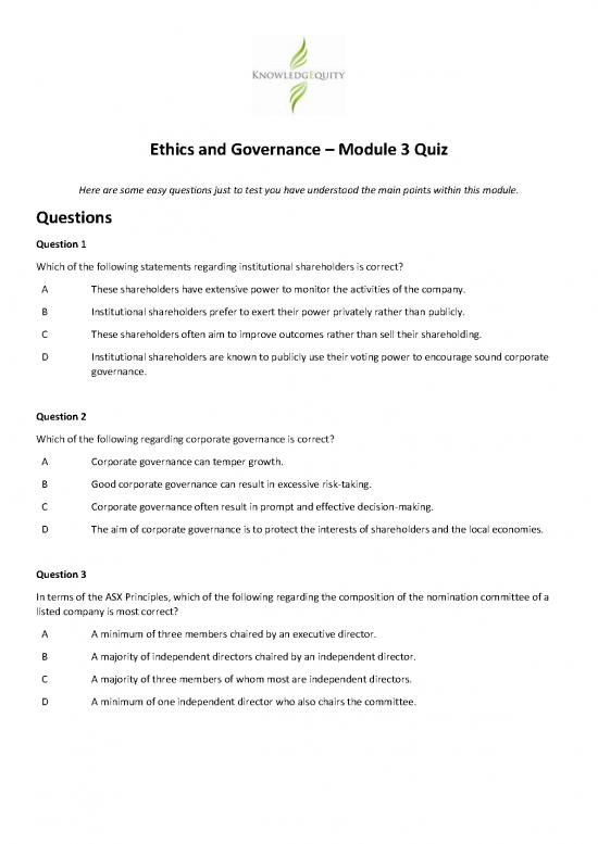 picture Corporate Governance Pdf 161562 | Ethics And Governance Module 3 Quiz1