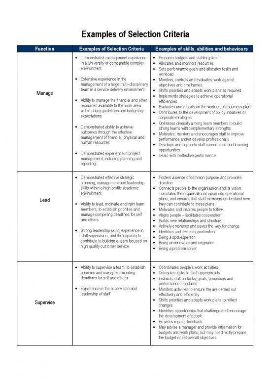 picture1_Management Team Pdf 163386 | Examples Of Selection Criteria