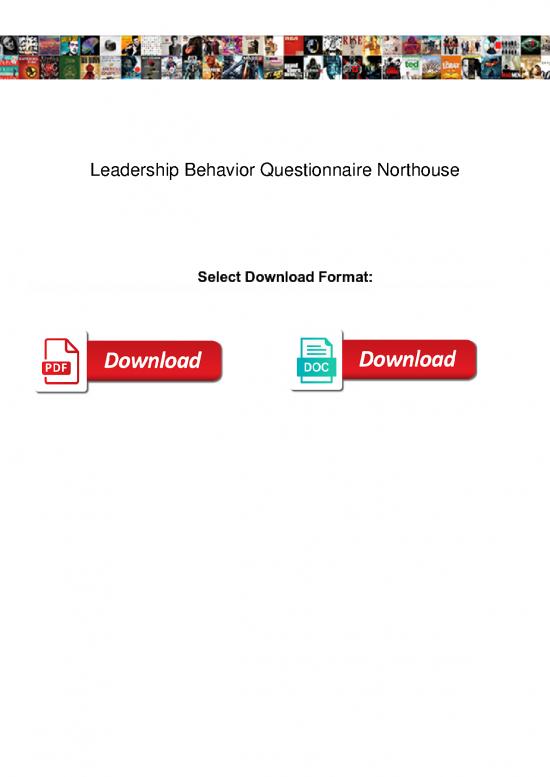 picture_Leadership Pdf 162992 | Leadership Behavior Questionnaire Northouse