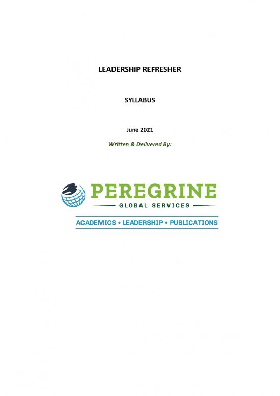 picture Leadership Pdf 163234 | Leadership Refresher Syllabus June 2021