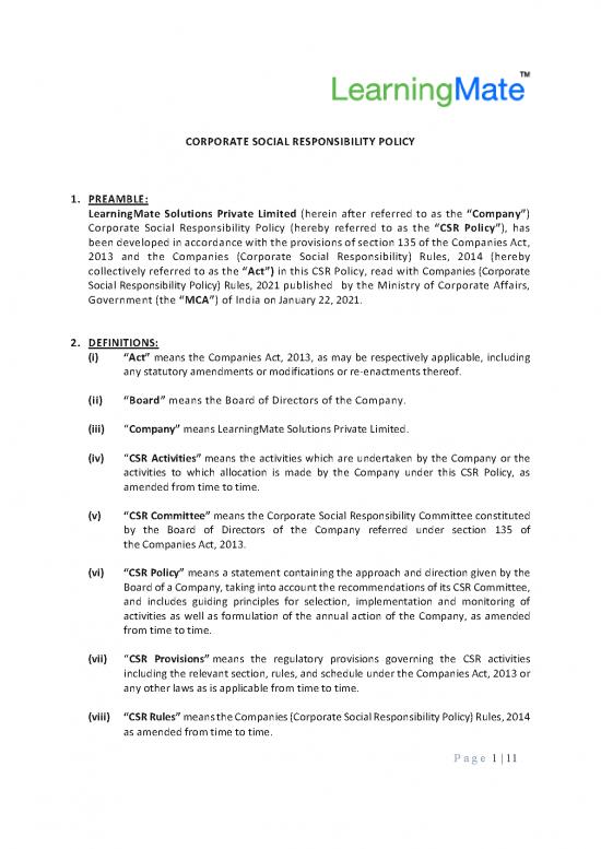 picture1_Companies Act 2013 Pdf 161580 | Lm Csr Policy Revised Final 2022