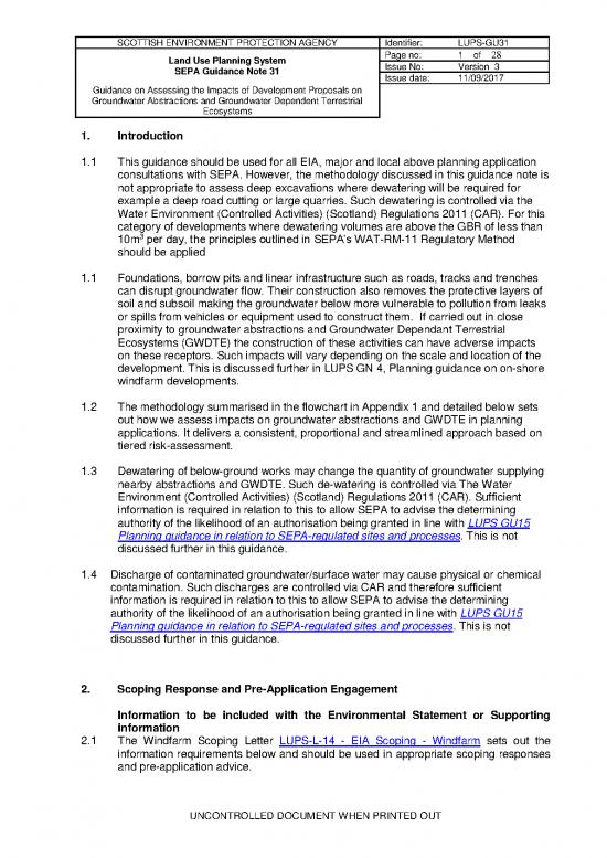 picture1_Lups Gu31 Guidance On Assessing The Impacts Of Development Proposals On Groundwater Abstractions And Groundwater Dependent Terrestrial Ecosystems