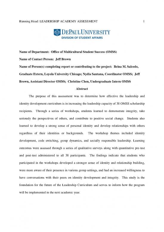 picture Leadership Pdf 163195 | Omss Assessment Report 2013 14