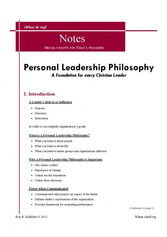 picture Leadership Pdf 163533 | Personal Leadership Philosophy Note Page