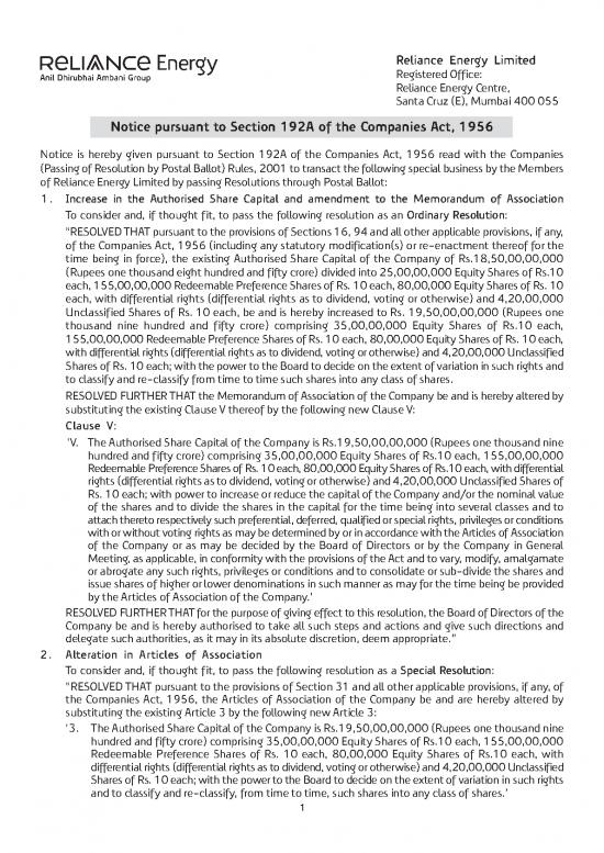 picture Companies Act Pdf 162137 | Postal Ballot Notice