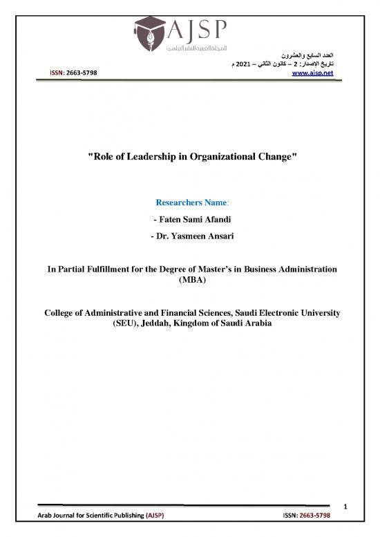 picture Leadership Pdf 163581 | Role Of Leadership In Organizational Change
