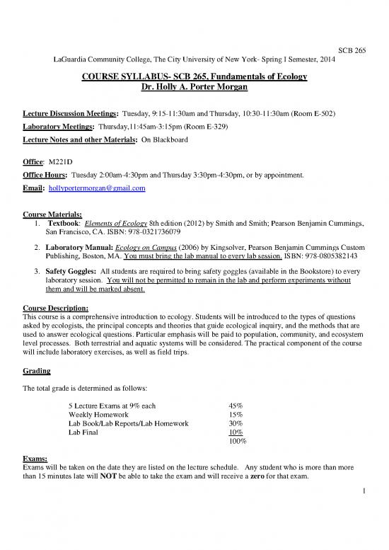 picture Ecology Pdf 161277 | Scb265 Syllabus