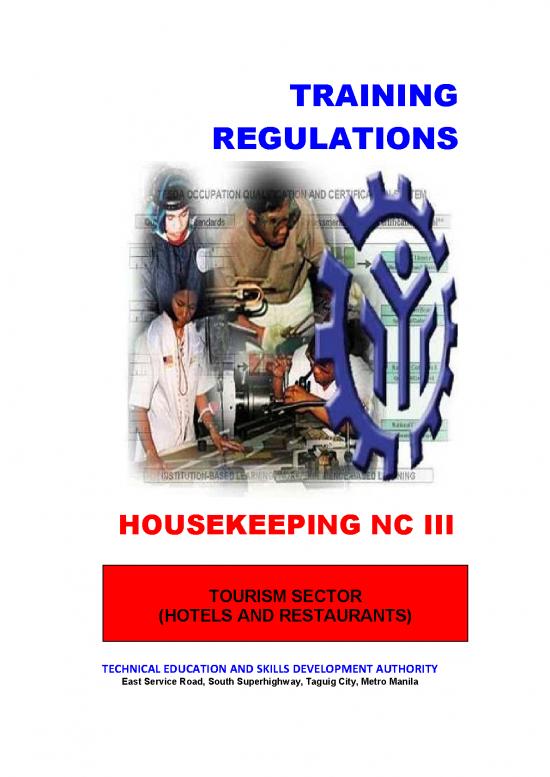 picture Tourism Pdf 163462 | Tr   Housekeeping Nc Iii