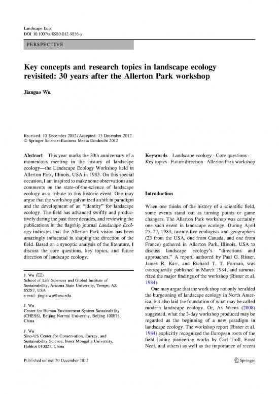 picture1_Ecology Pdf 161118 | Wu Landscapeeecology Revisited  Le 2012