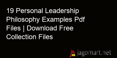 picture 19 Personal Leadership Philosophy Examples Pdf Files | Download Free Collection Files