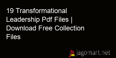 picture 19 Transformational Leadership Pdf Files | Download Free Collection Files