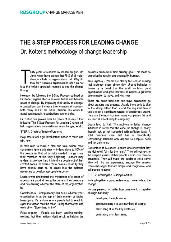 picture Leadership Pdf 166043 | 2013 The 8 Step Process For Leading Change
