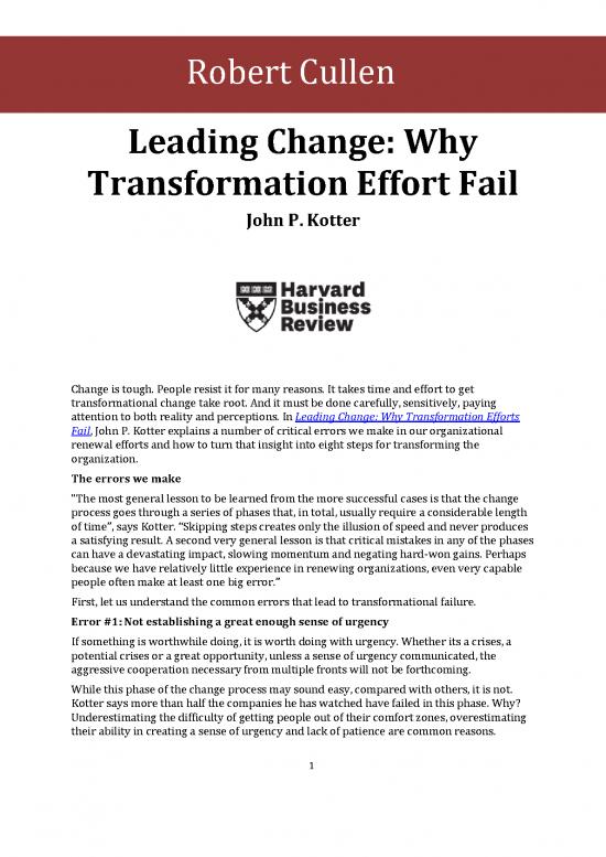 picture Leading Change John Kotter Pdf 164968 | 2014 12 23 Law Article Summary02 Leading Change Why Transformation Effort Fail By John  Kotter Fin