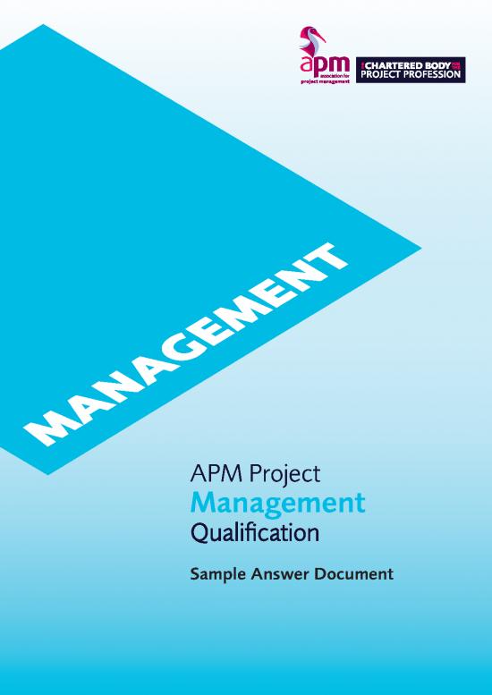picture_Apm Project Management Qualification Sample Answer Document 2021 V1