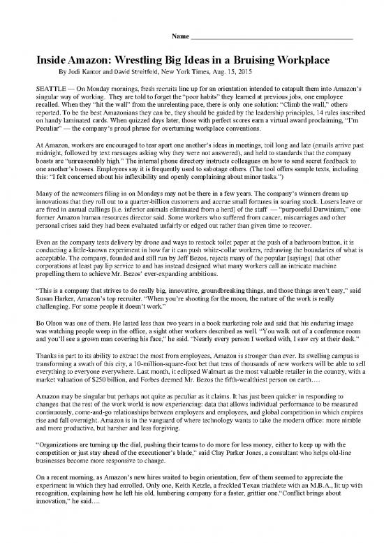 picture Leadership Pdf 164335 | August 2015 Current Event Article  Inside Amazon