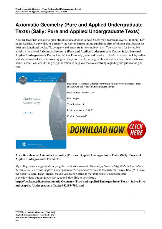 picture1_Geometry Pdf 166099 | Axiomatic Geometry Pure And Applied Undergraduate Texts  Sally Pure And Applied Undergraduate Tex
