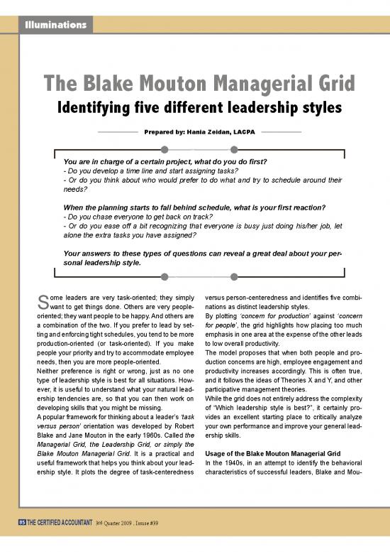 picture Leadership Pdf 163729 | Blake Mouton Managerial Grid