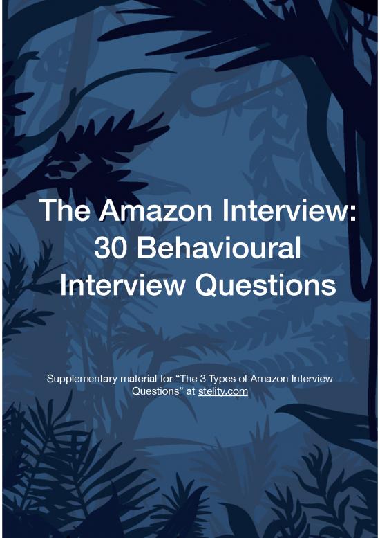 picture1_Leadership Pdf 165241 | Common Amazon Interview Questions   Behavioural Question Bank Jan 2021
