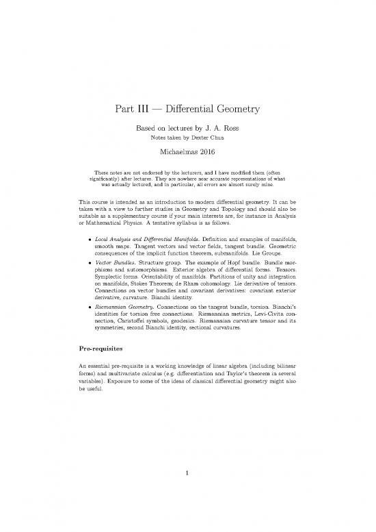picture Geometry Pdf 166139 | Differential Geometry