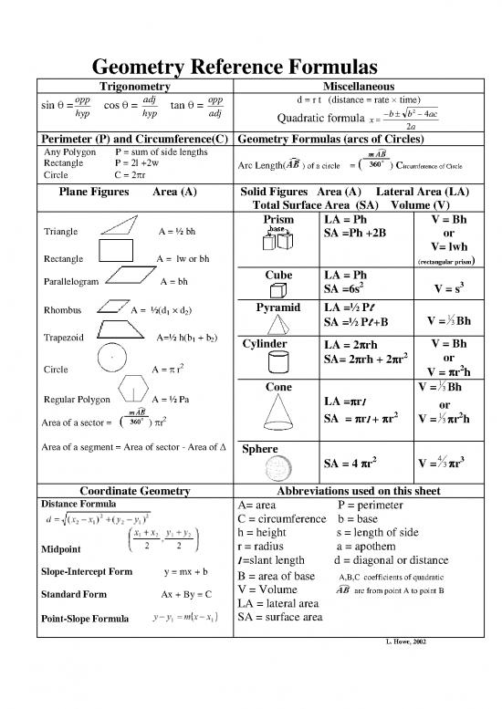 picture1_Geometry Pdf 166152 | Geometryreferenceformulas