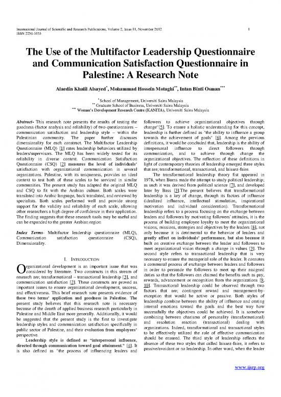 picture Leadership Pdf 163937 | Ijsrp P1152