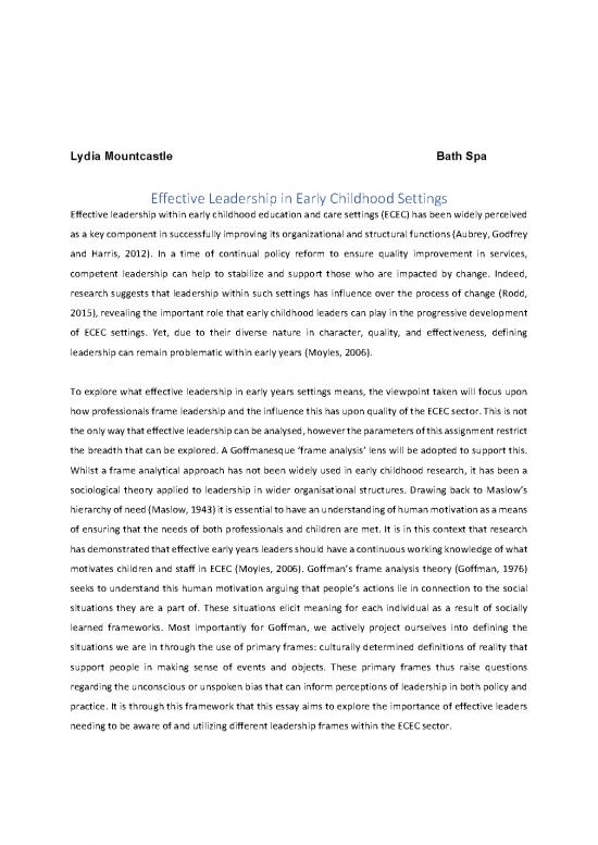 picture1_Leadership Pdf 165533 | L Lydia Mountcastle Effective Leadership In Early Childcare Settings Ecsdn Submission