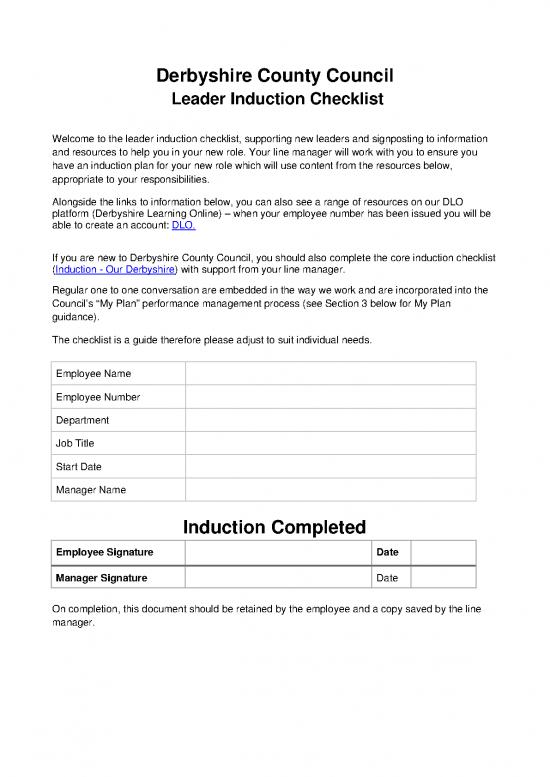 picture1_The Leader In You Pdf 165232 | Leader Induction Checklist